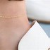 Image result for Real 24K Gold Rainbow Charm Anklet