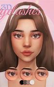 Image result for Sims 4 Eye Lashes CC Black
