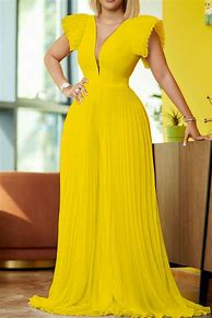 Image result for Yellow Plus Size Formal Dresses