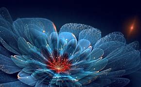 Image result for Blue Neon Flower Wallpaper
