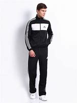 Image result for Black and White Adidas Tracksuit