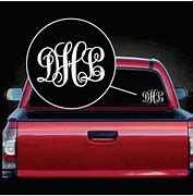 Image result for Custom Initials Car Window Decals