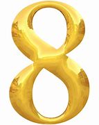 Image result for Gold 8 Vector PNG