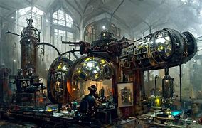 Image result for Steampunk Lab