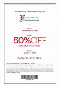 Image result for Banana Republic Coupon