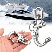 Image result for Double Shackle Swivel Stainless Steel Hook