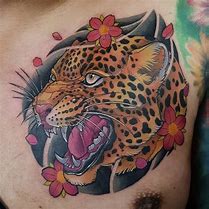 Image result for Traditional Jaguar Tattoo