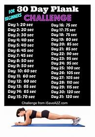 Image result for 30 Days Plank Challenges Print