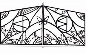 Image result for How to Draw a Garden Gate