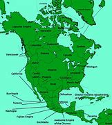Image result for North America Map with States Labeled