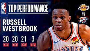 Image result for Russell Westbrook Stat Line