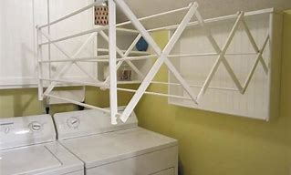 Image result for DIY Wall Mounted Laundry Drying Rack