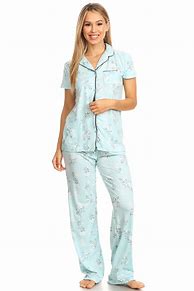 Image result for Women's Short Sleeve Cotton Pajamas