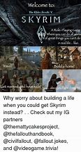 Image result for role playing memes skyrim