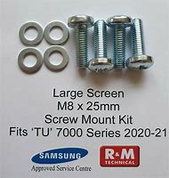Image result for Samsung Wall Mount Adapter and M8 Screws