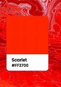 Image result for Scarlet Color