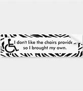 Image result for Funny Wheelchair Stickers