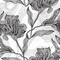 Image result for Simple Botanical Illustration Black and White