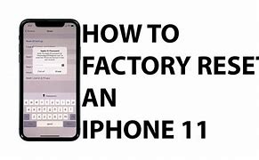 Image result for Factory Reset Apple iPhone 11