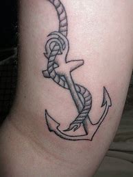 Image result for Anchor Tattoo Black and White
