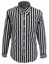 Image result for Black and White Striped Long Sleeve Shirt