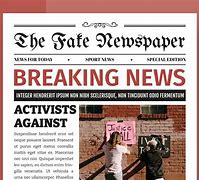 Image result for Fake Newspaper Article Template