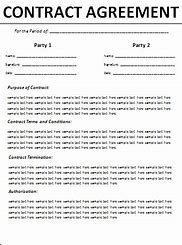 Image result for Contract Agreement Template Word