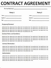 Image result for Blank Contract