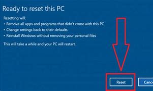 Image result for Undo Factory Reset Windows 10