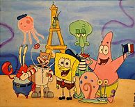 Image result for Spongebob Painting