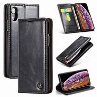 Image result for Black iPhone XR Leather Case