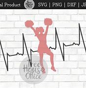 Image result for Cheer Heart Beat SVG