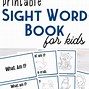 Image result for Easy Sight Word Books Printable
