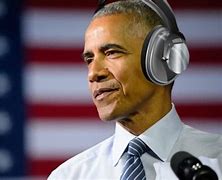 Image result for Barrack Obama Headset