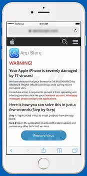 Image result for iPhone Virus Scam