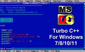 Image result for Turbo C 7 Download for Windows 10