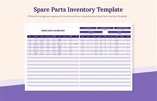 Image result for Spare Parts Inventory Excel Template