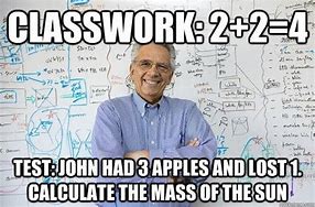 Image result for mathematics test meme