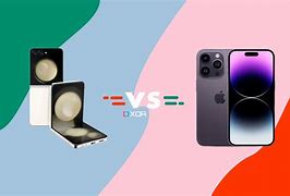 Image result for Galaxy Flip 5 vs iPhone 15