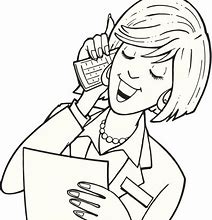 Image result for Woman On Cell Phone Clip Art