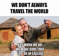 Image result for Travelling around the World Meme