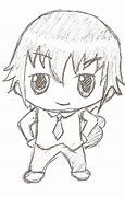 Image result for Chibi Anime Boy Black and White