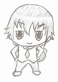 Image result for Anime Boy Chibi Outline
