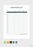 Image result for Blank Inventory Template Excel