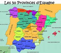 Image result for Provinces Espagne Carte