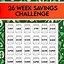 Image result for 26 Week Money Challenge