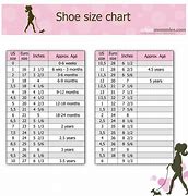 Image result for Little Girls Shoe Size Chart