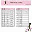 Image result for Kids Shoe Size Measurement Chart