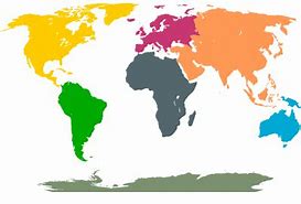 Image result for World Map Continents in French