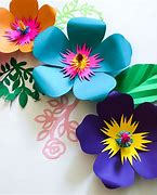 Image result for Hibiscus Paper Flower Template